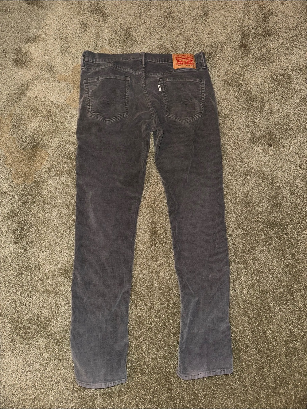 ⭐️ Levi's Men’s 34x32 Gray Corduroy Pants with Logo Tab - Picture 7 of 10